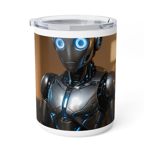Cybernetic Companion - Insulated Coffee Mug, 10oz 
