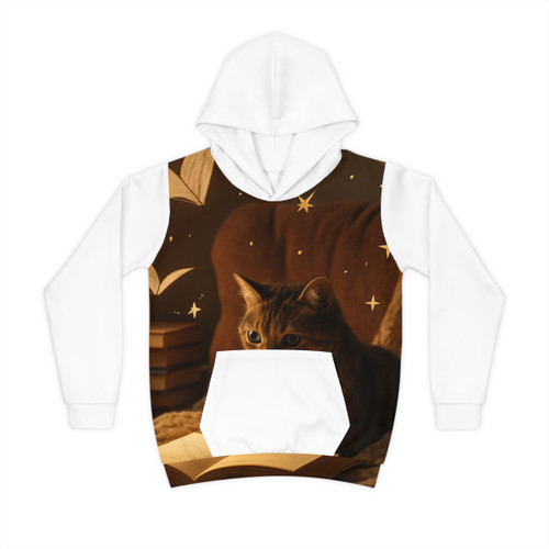 Whimsical Reading Haven - Children's Hoodie (AOP)