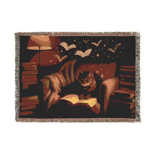 Whimsical Reading Haven - Woven Blanket