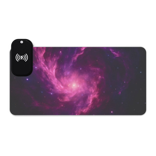 Celestial Mirage - LED Gaming Mouse Pad, Wireless Charging