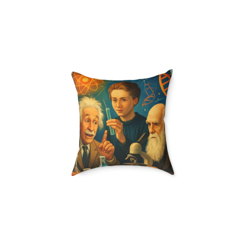 Curiosity Unleashed - Square Poly Canvas Pillow