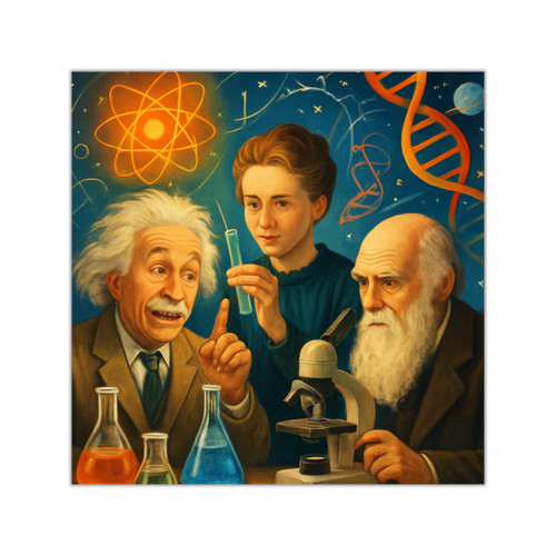 Curiosity Unleashed - Square Vinyl Stickers