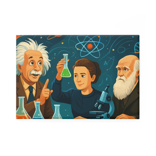 Curiosity Unleashed - Button Magnet, Rectangle (1 & 10 pcs)