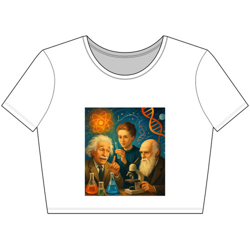 Curiosity Unleashed - Women’s Poly-Cotton Crop Tee