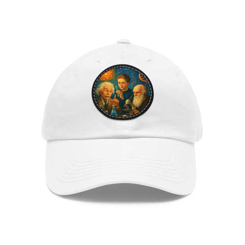 Curiosity Unleashed - Dad Hat with Leather Patch (Round)