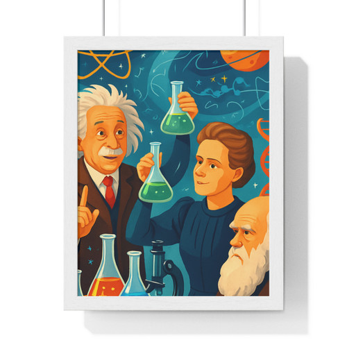 Curiosity Unleashed - Vertical Framed Poster