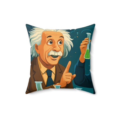 Curiosity Unleashed - Faux Suede Square Pillow