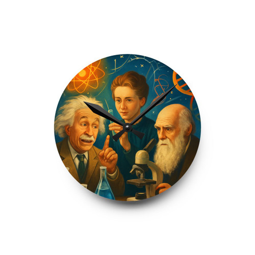 Curiosity Unleashed - Acrylic Wall Clock