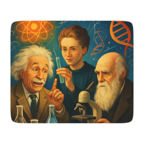 Curiosity Unleashed - Tan Sherpa Blanket