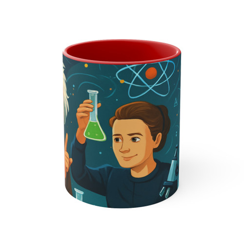 Curiosity Unleashed - Colorful Accent Mugs, 11oz
