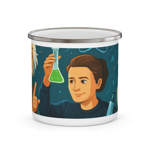 Curiosity Unleashed - Enamel Camping Mug