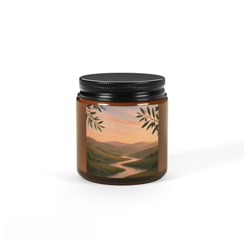 Harmony in Nature - Scented Soy Candle (Multi-Size, Amber Jar)