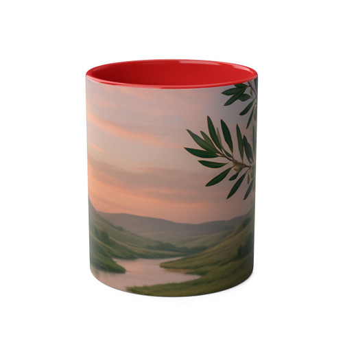 Harmony in Nature - Two-Tone Coffee Mugs, 11oz