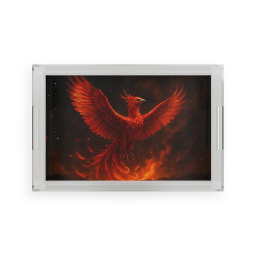 Eternal Flame Rising - Acrylic Serving Tray