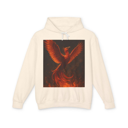 Eternal Flame Rising - Unisex Lightweight Hooded Sweatshirt