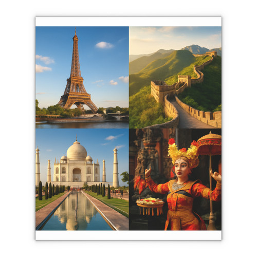Timeless Journeys - Gift Wrapping Paper Sheets, 1pc