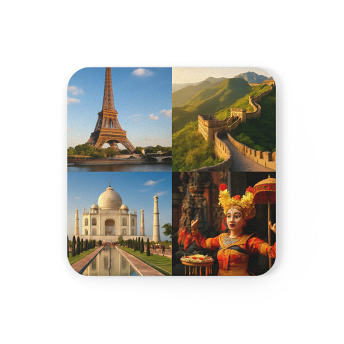 Timeless Journeys - Cork Back Coaster