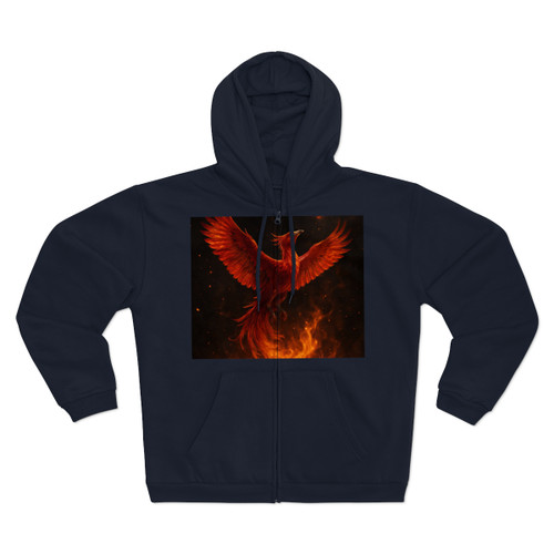 Eternal Flame Rising - Unisex Hooded Zip Sweatshirt