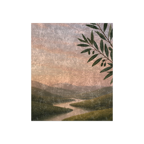 Harmony in Nature - Crushed Velvet Blanket