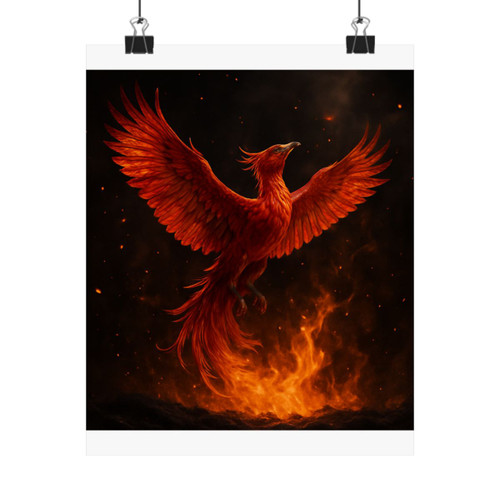 Eternal Flame Rising - Matte Vertical Posters