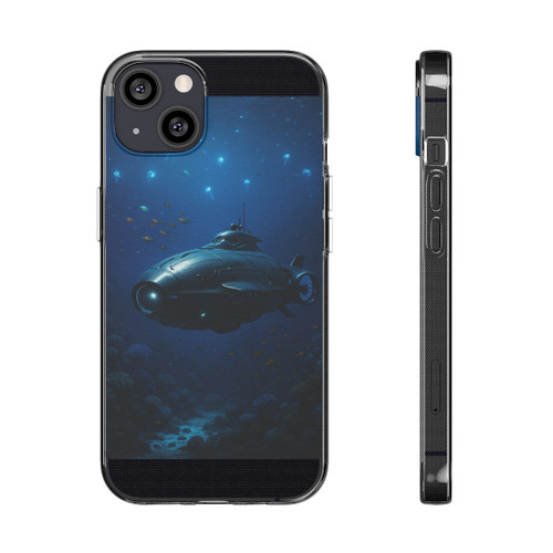 Deep Sea Voyager - Clear Silicone Phone Cases