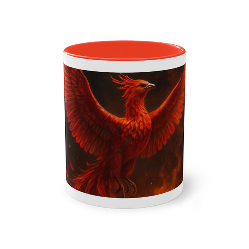 Eternal Flame Rising - Two-Tone Coffee Mug, 11oz