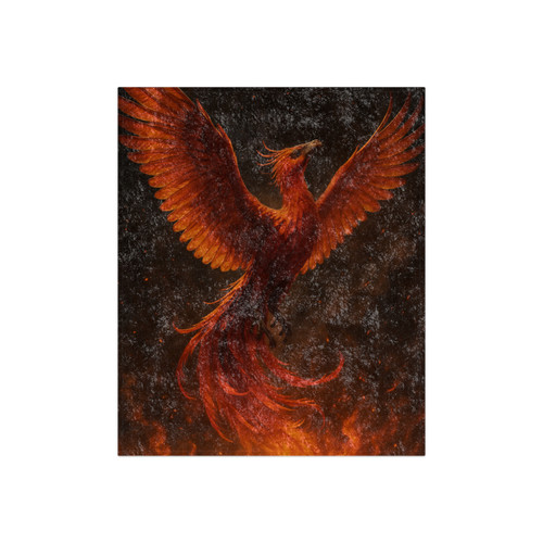 Eternal Flame Rising - Crushed Velvet Blanket