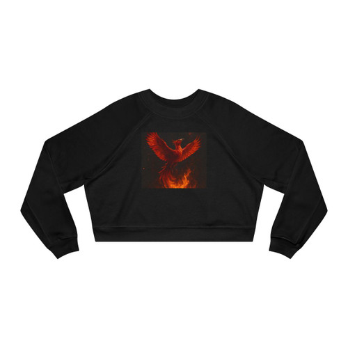 Eternal Flame Rising - Women's Cropped Fleece Pullover