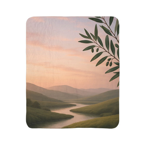Harmony in Nature - Fleece Sherpa Blanket