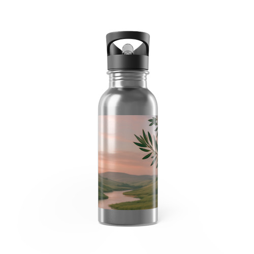 Harmony in Nature - Stainless Steel Water Bottle With Straw, 20oz