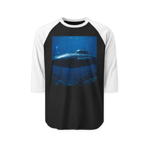 Deep Sea Voyager - Unisex Three-Quarter Sleeve Raglan Shirt
