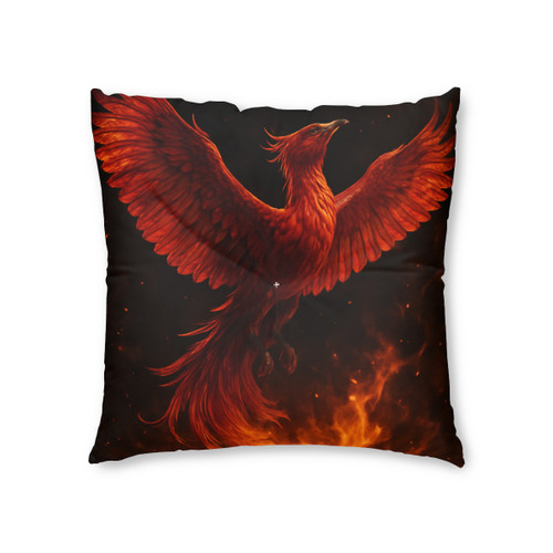 Eternal Flame Rising - Tufted Floor Pillow, Square