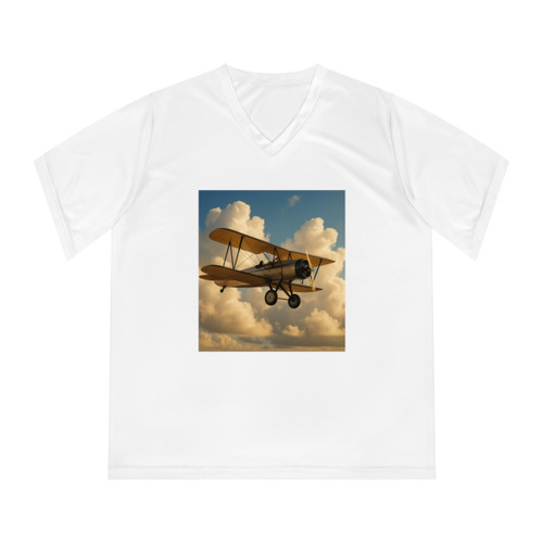 Soaring Above Clouds - Women's Performance V-Neck T-Shirt