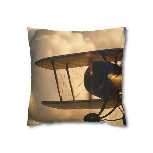 Soaring Above Clouds - Spun Polyester Square Pillowcase