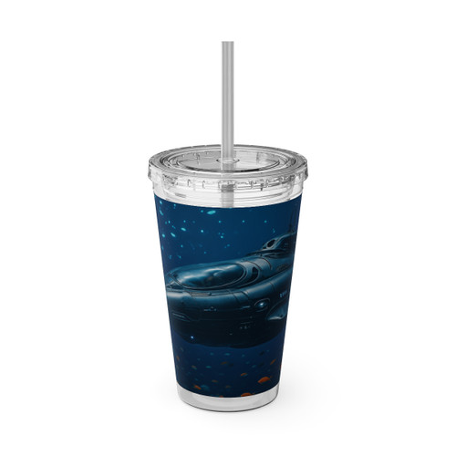 Deep Sea Voyager - Sunsplash Tumbler with Straw, 16oz