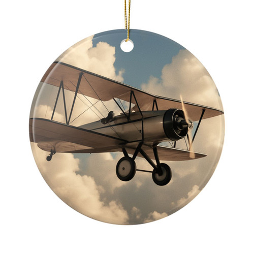 Soaring Above Clouds - Ceramic Ornaments, 1-Side Print
