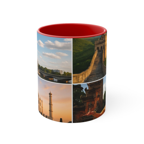 Timeless Journeys - Colorful Accent Mugs, 11oz