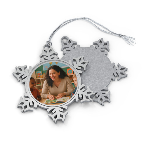 Nurturing Young Minds - Pewter Snowflake Ornament