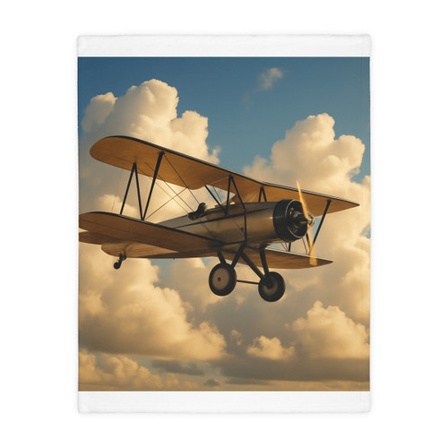 Soaring Above Clouds - Velveteen Microfiber Blanket (Two-sided print)