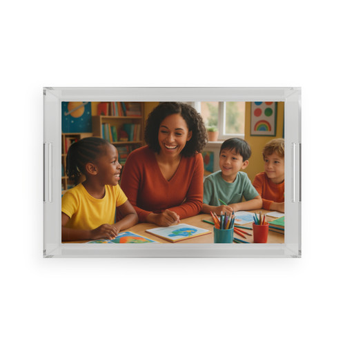 Nurturing Young Minds - Acrylic Serving Tray