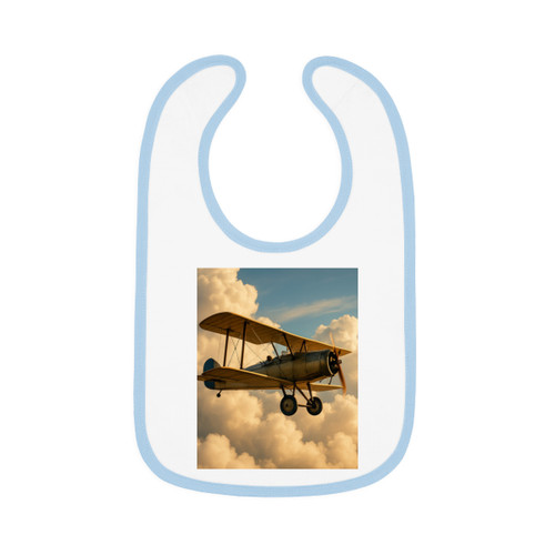 Soaring Above Clouds - Baby Contrast Trim Jersey Bib