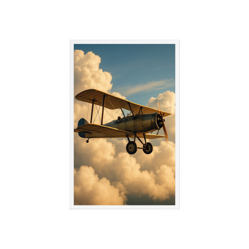 Soaring Above Clouds - Acrylic Sign with Wooden Stand