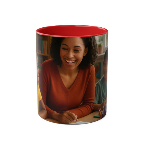 Nurturing Young Minds - Two-Tone Coffee Mugs, 11oz