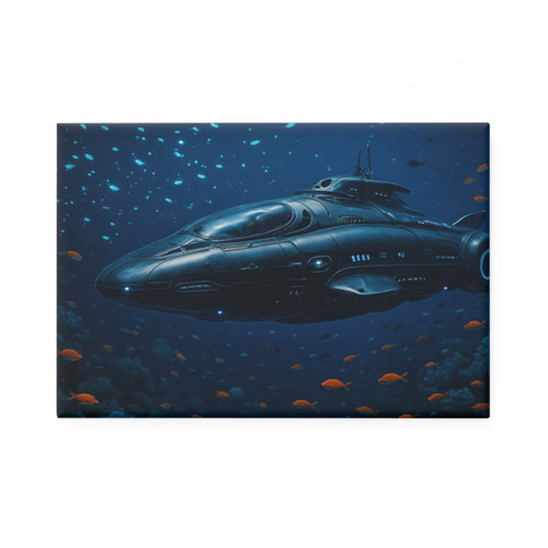 Deep Sea Voyager - Button Magnet, Rectangle (1 & 10 pcs)