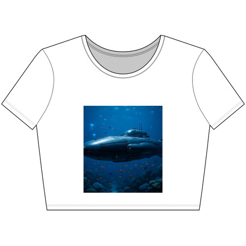 Deep Sea Voyager - Women’s Poly-Cotton Crop Tee