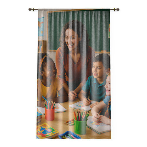 Nurturing Young Minds - Window Curtain