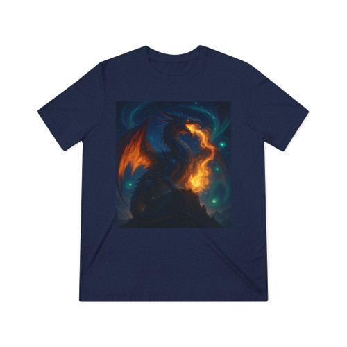 Eldralith, the Celestial Flame Wyrm - Unisex Triblend Tee