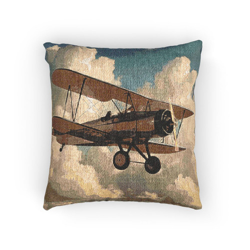 Soaring Above Clouds - Woven Pillow