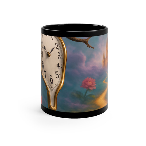 Eternal Dreamscape - Black Coffee Mug, 11oz
