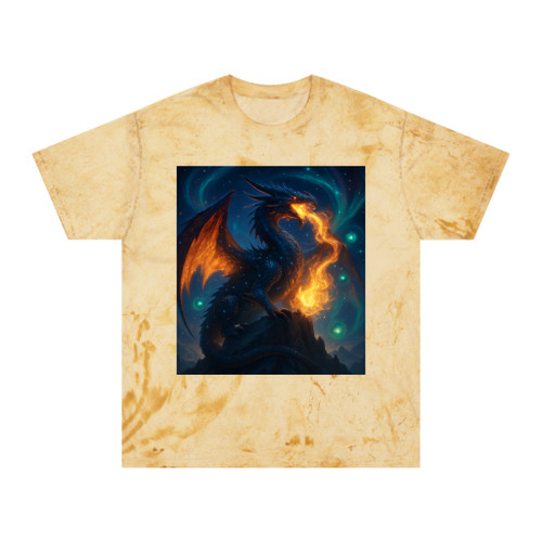 Eldralith, the Celestial Flame Wyrm - Unisex Color Blast T-Shirt